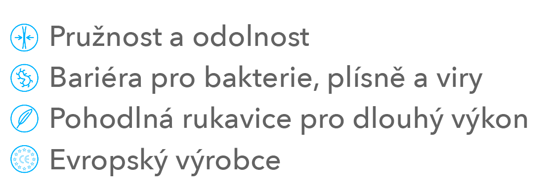 A výhody rukavice